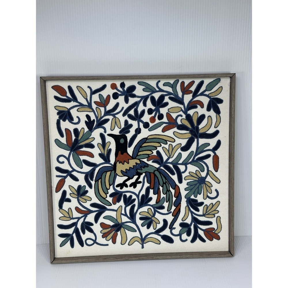 Decorative Mystical Peacock Framed Art Embroidery